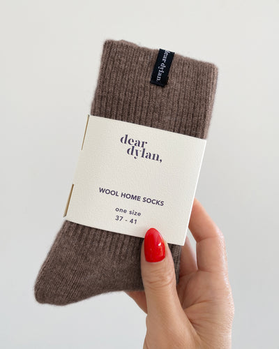 Wool Home Socks - Bear