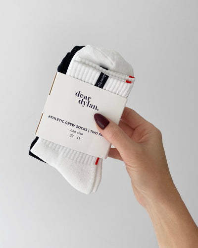 Athletic Crew Socks - Two Pairs