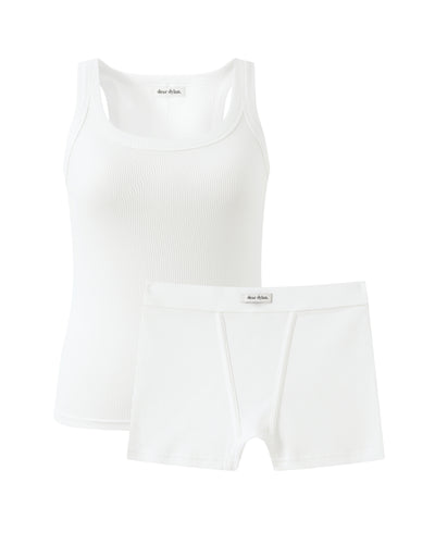 Boyfriend Sleep Set - Blanc