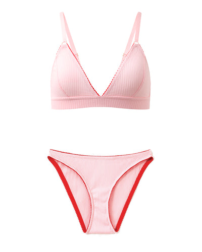 Organic Cotton Bralette and Brief Set - Cupid