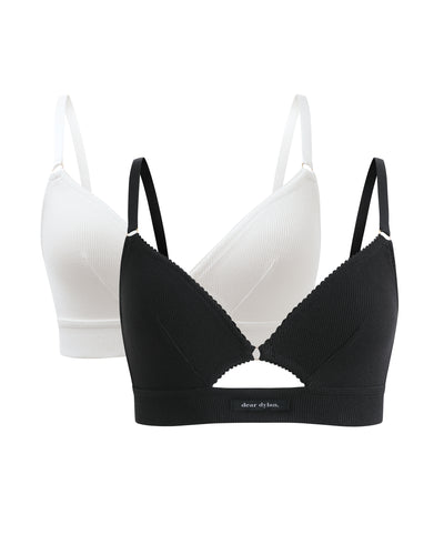 Organic Cut-Out Bralette Duo