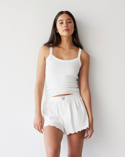 Organic Babylock Boxer Short - Blanc