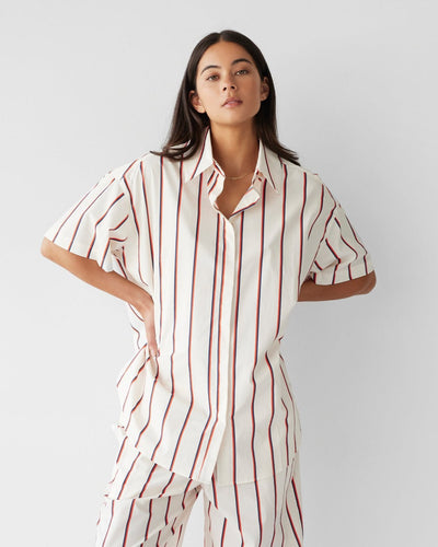 Club Stripe Oversized Shirt