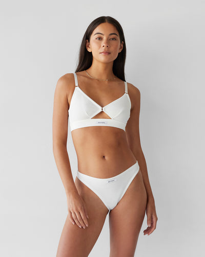 Organic Daily Thong - Blanc