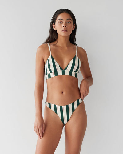 Classic Swim Bralette - Bistro Stripe